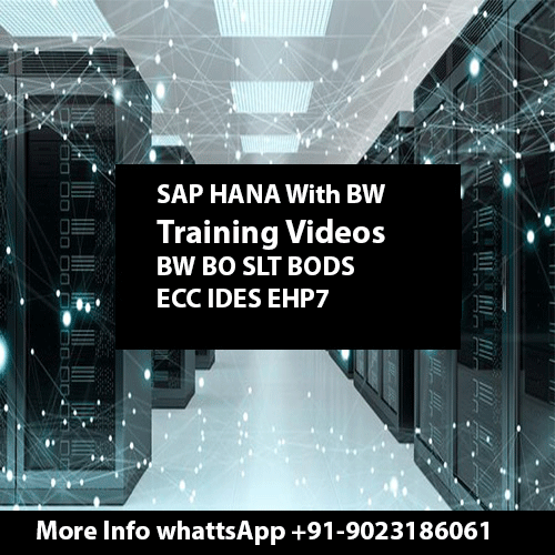 SAP HANA With BW BO SLT BODS Training Videos