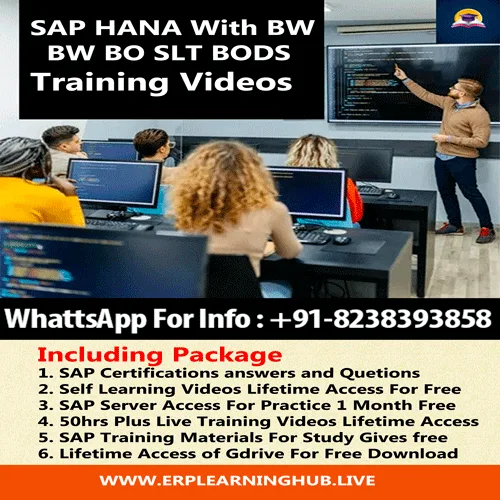 SAP HANA With BW BO SLT BODS Training Videos
